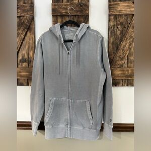 American Eagle 🦅 Super Soft Full Zip Hoodie Gray Men’s Medium Tall